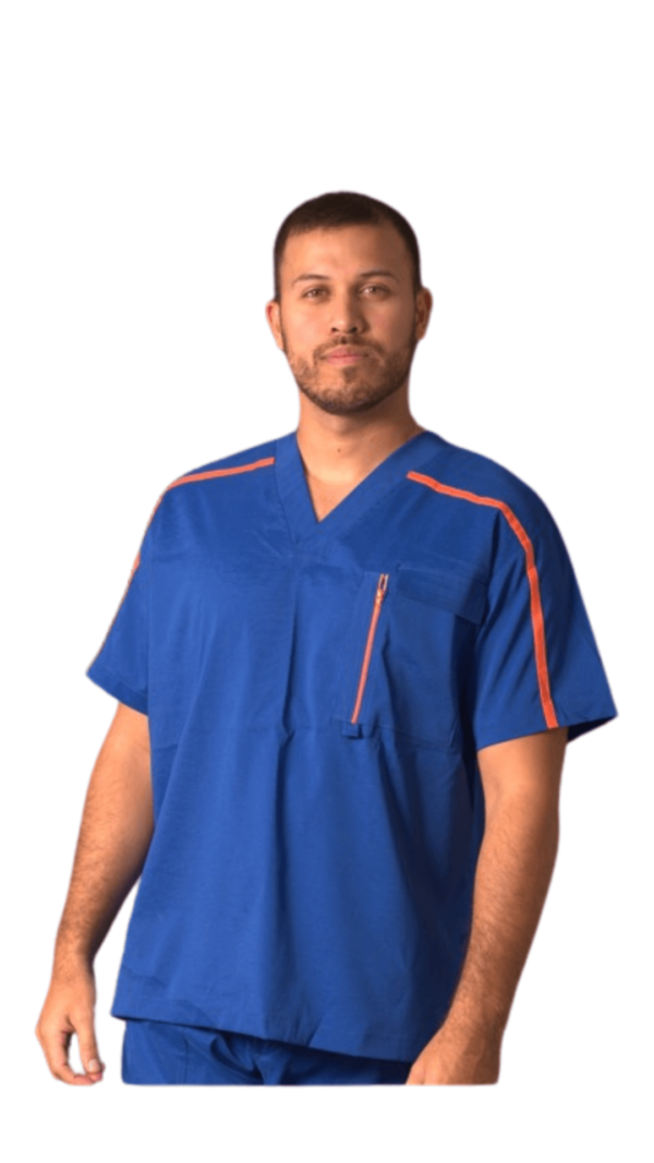 MANS SCRUB TOP (PREMIUM FABRIC) - Image 2